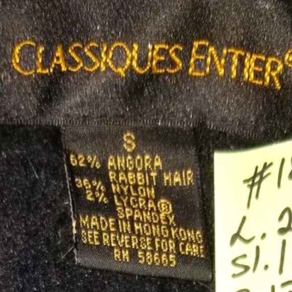 #181, N W/O T, size S, Classiques Entier, angora blend turtleneck short sleeve - Picture 4 of 13